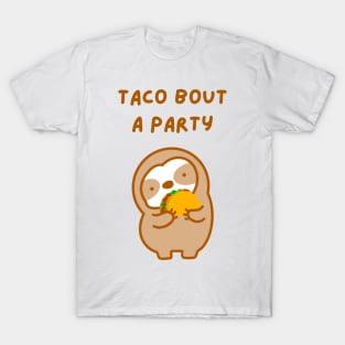 Taco About A Party Sloth T-Shirt